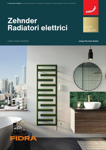 ZEHNDER - Listino Radiatori Elettrici